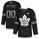 Maple Leafs Black Shadow Logo Print Men's Customized Adidas Jersey,baseball caps,new era cap wholesale,wholesale hats